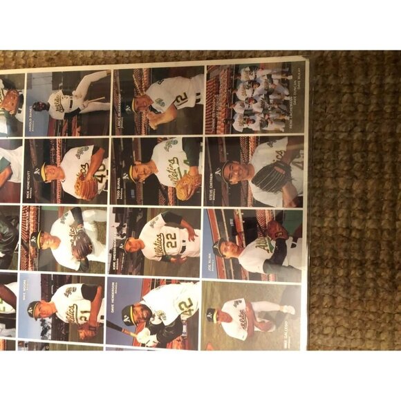 Framed 1991 Oakland A’s Baseball Card Set – Mother’s Cookies (28 Players) - Picture 4 of 8